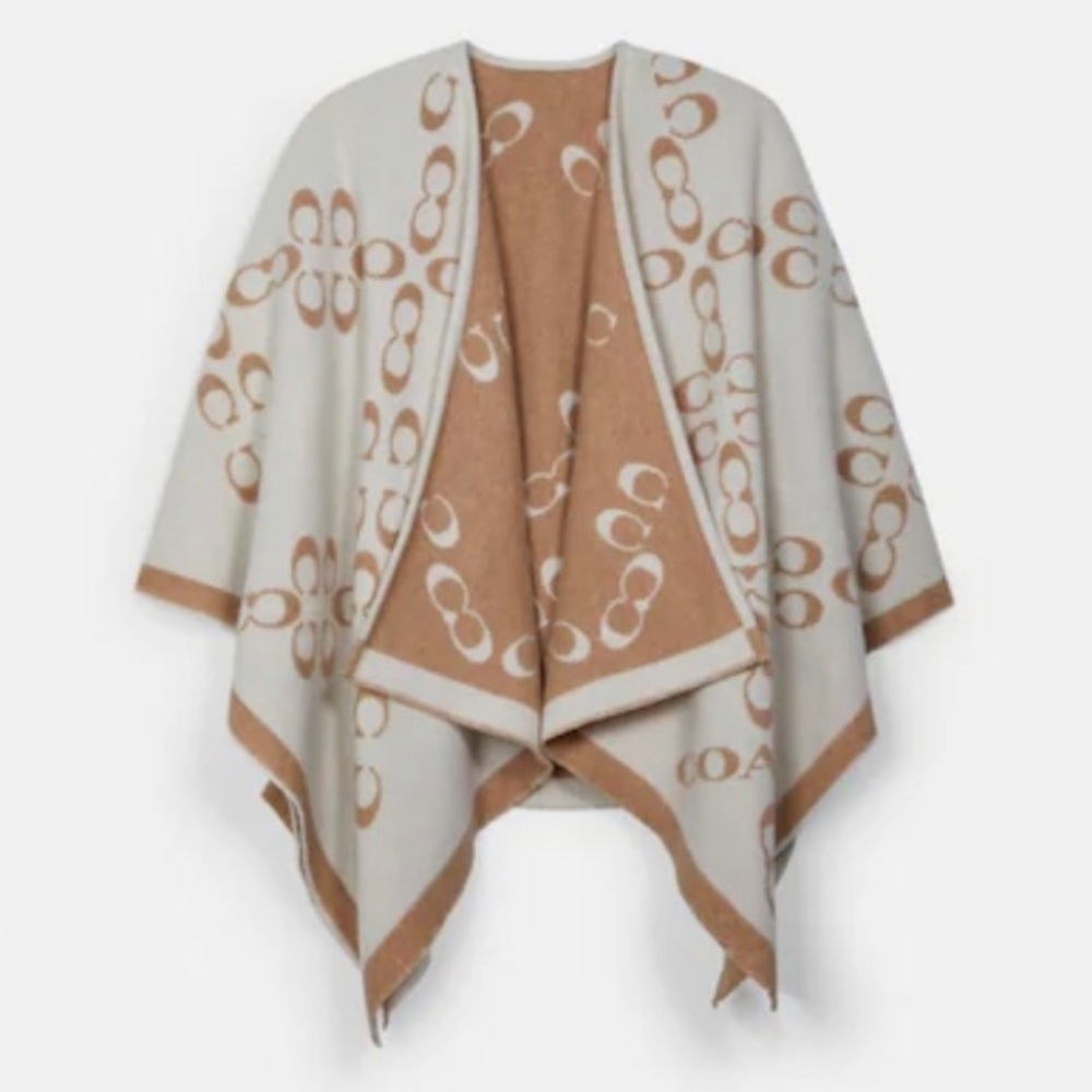 Coach Signature C Reversible Poncho